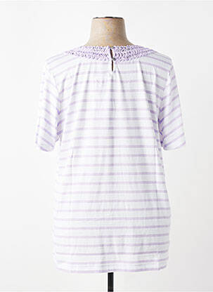 Tricou croială dreaptă mâneci scurte violet SHEEGO femeie