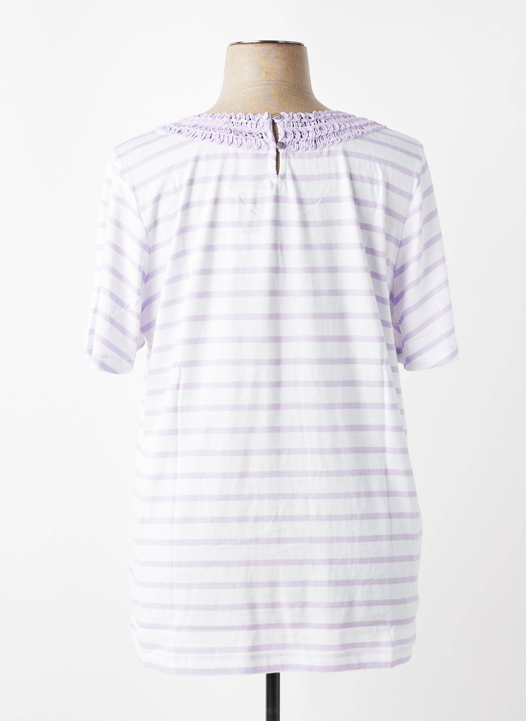 Tricou croială dreaptă mâneci scurte violet SHEEGO femeie