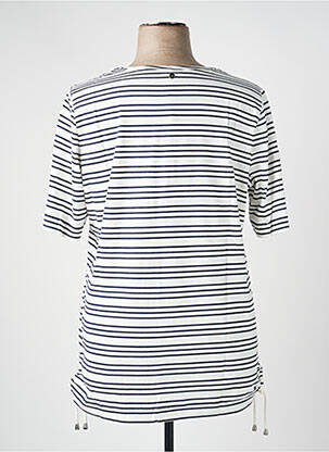 Tricou croială dreaptă mâneci scurte alb SHEEGO femeie
