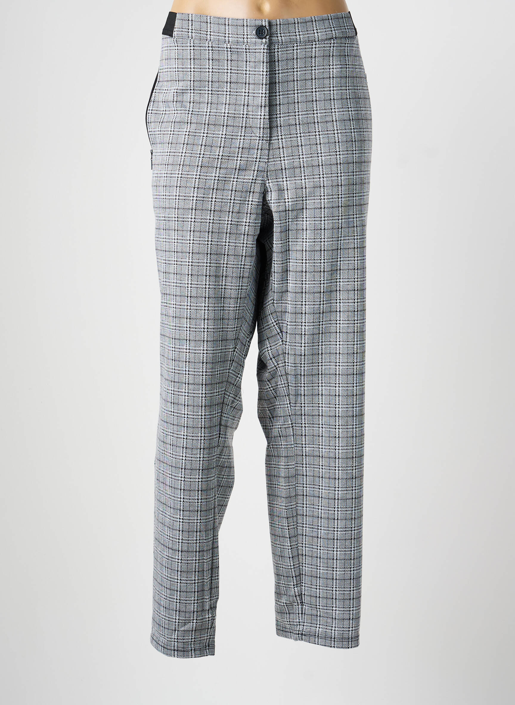 Pantalon drept elasticitate mărime normală gri SHEEGO femeie