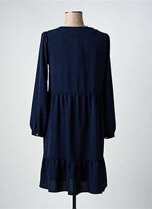 Rochie midi mâneci lungi mâneci lungi albastru JULIE GUERLANDE femeie