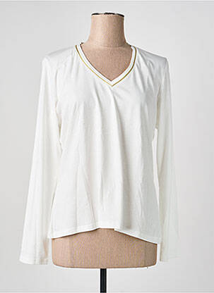 Tricou mâneci lungi mâneci lungi alb JULIE GUERLANDE femeie