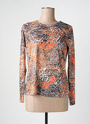 Tricou mâneci lungi mâneci lungi portocalie DIANE LAURY femeie