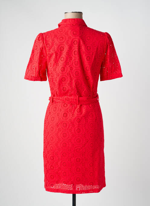 Rochie midi mâneci scurte mâneci scurte roșu JULIE GUERLANDE femme