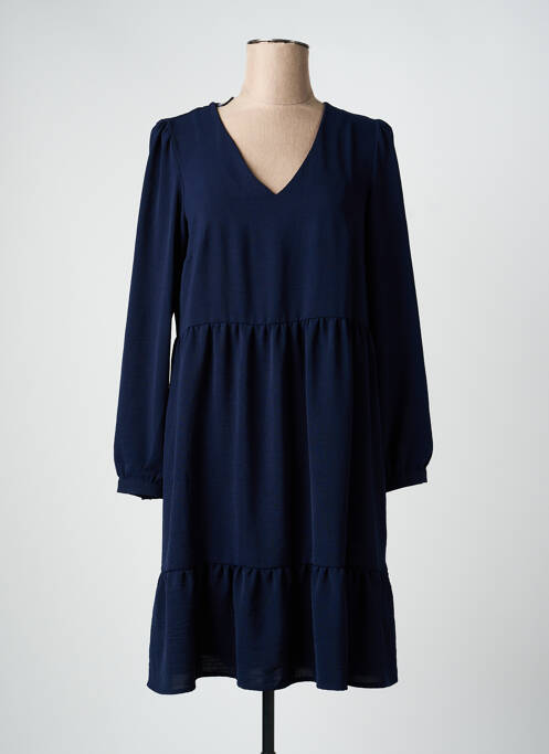 Rochie midi mâneci lungi mâneci lungi albastru JULIE GUERLANDE femme