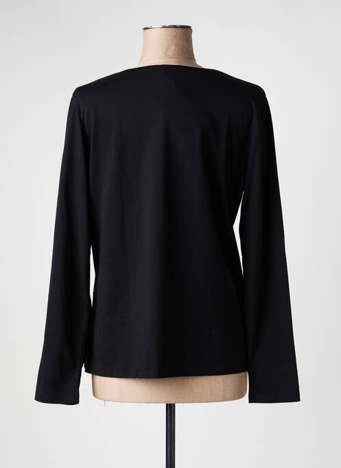 Tricou guler în v mâneci lungi negru JULIE GUERLANDE femme