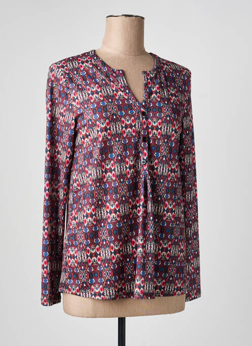 Top imprimeu fantezie mâneci lungi violet DIANE LAURY femme