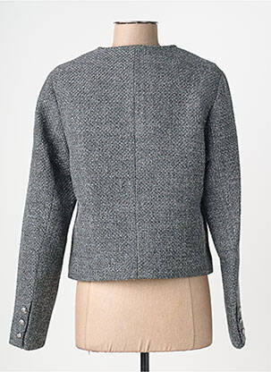Jachete casual guler rotund gri JULIE GUERLANDE femeie