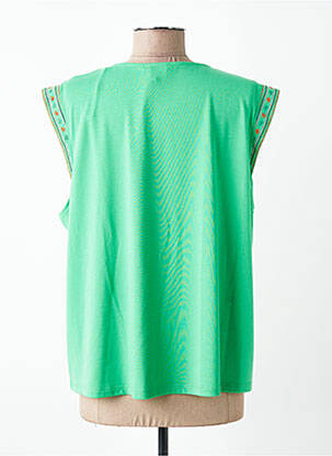 Tricou elasticitate mâneci scurte verde JULIE GUERLANDE femeie