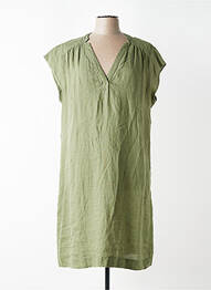 Rochie midi mâneci scurte mâneci scurte verde DEVERNOIS femme