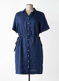 Rochie midi mâneci scurte mâneci scurte albastru JULIE GUERLANDE femme