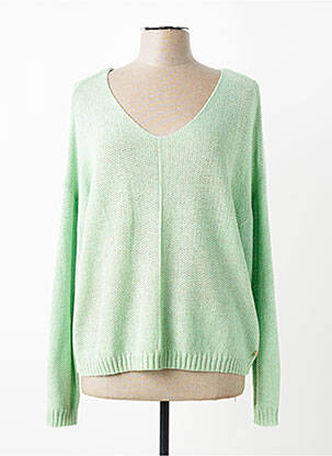 Pulover elasticitate mâneci lungi verde C'EST BEAU LA VIE femeie