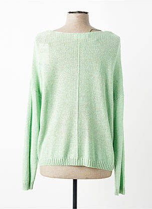 Pulover elasticitate mâneci lungi verde C'EST BEAU LA VIE femeie