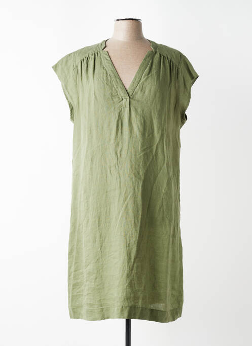 Rochie midi mâneci scurte mâneci scurte verde DEVERNOIS femme
