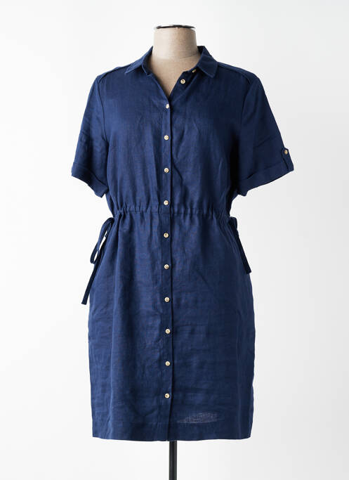 Rochie midi mâneci scurte mâneci scurte albastru JULIE GUERLANDE femme