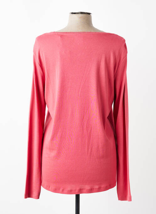 Tricou mâneci lungi mâneci lungi roz închis C'EST BEAU LA VIE femme