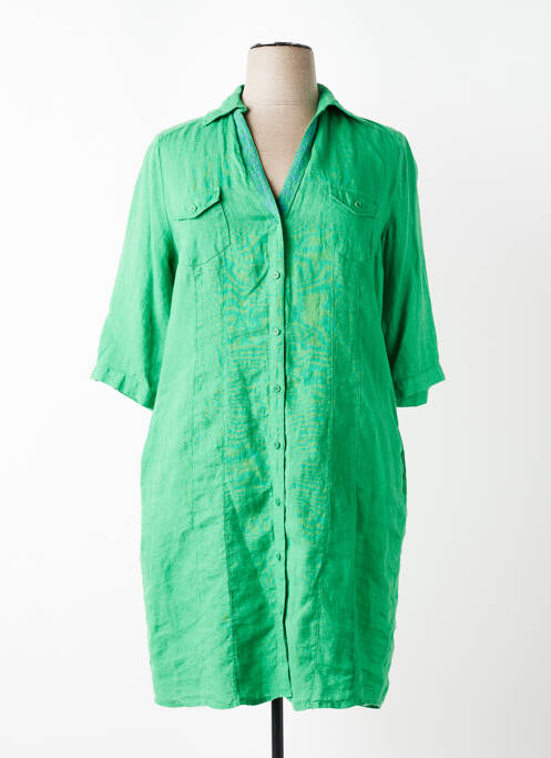 Rochie midi mâneci lungi mâneci lungi verde DEVERNOIS femme