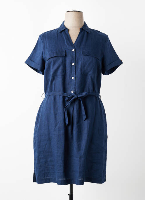 Rochie midi mâneci scurte mâneci scurte albastru JULIE GUERLANDE femme