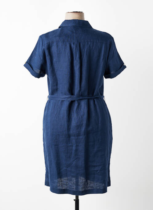 Rochie midi mâneci scurte mâneci scurte albastru JULIE GUERLANDE femme