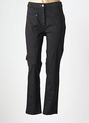 Pantalon slim elasticitate mărime normală negru JULIE GUERLANDE femeie