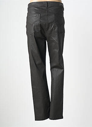 Pantalon slim țesătură acoperită mărime normală negru DEVERNOIS femeie