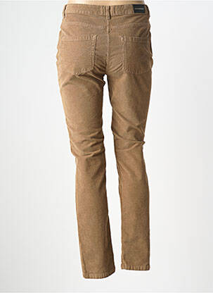Pantalon slim elasticitate mărime normală bej DEVERNOIS femeie