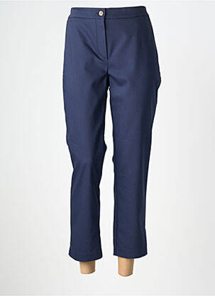 Pantalon 7/8 elasticitate mărime normală albastru DEVERNOIS femme