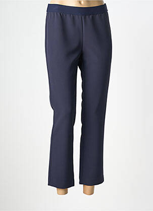 Pantalon 7/8 elasticitate mărime normală albastru DEVERNOIS femeie