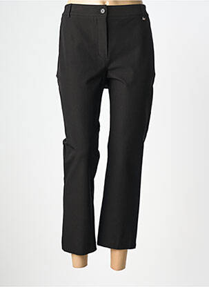 Pantalon 7/8 elasticitate mărime normală negru DEVERNOIS femeie