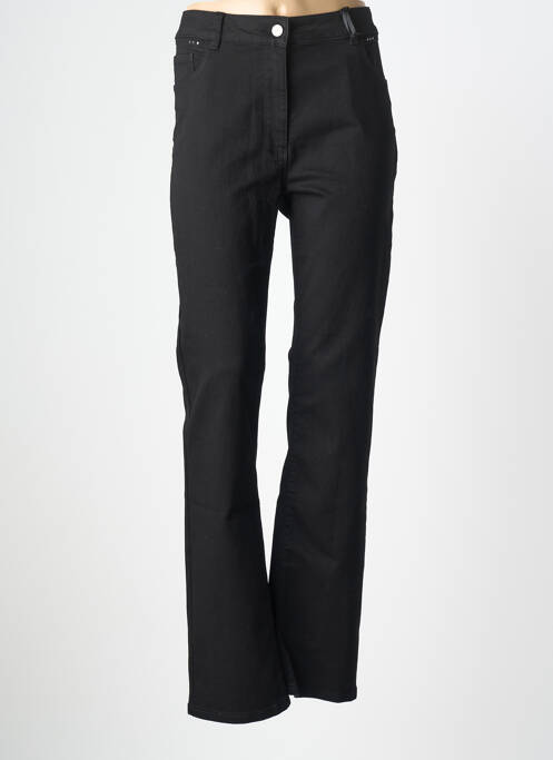 Pantalon drept elasticitate mărime normală negru JULIE GUERLANDE femme