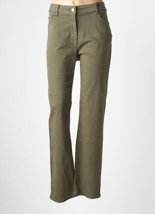 Pantalon drept elasticitate mărime normală verde JULIE GUERLANDE femme