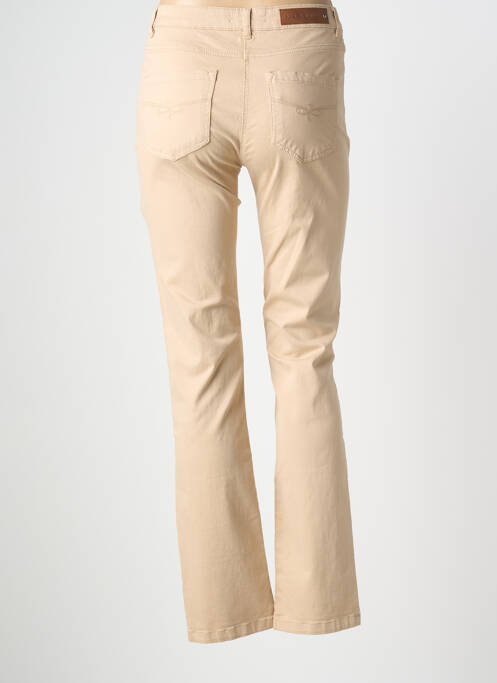 Pantalon drept elasticitate mărime normală bej JULIE GUERLANDE femme