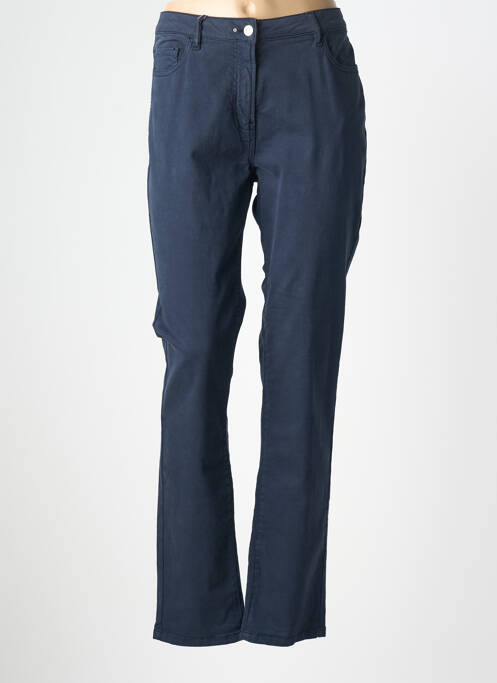 Pantalon drept elasticitate mărime normală albastru închis JULIE GUERLANDE femme