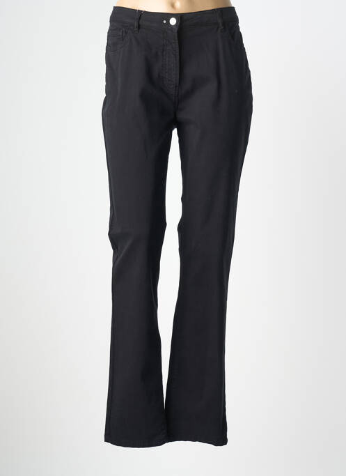 Pantalon drept elasticitate mărime normală negru JULIE GUERLANDE femme