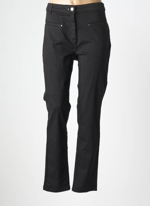 Pantalon slim elasticitate mărime normală negru JULIE GUERLANDE femme