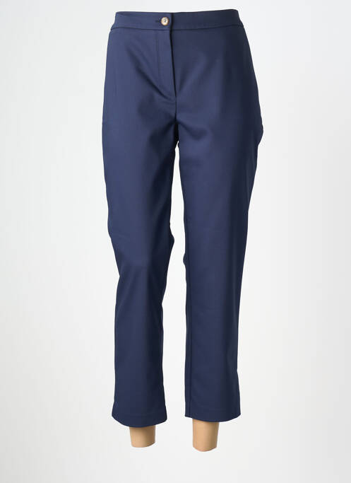 Pantalon 7/8 elasticitate mărime normală albastru DEVERNOIS femme