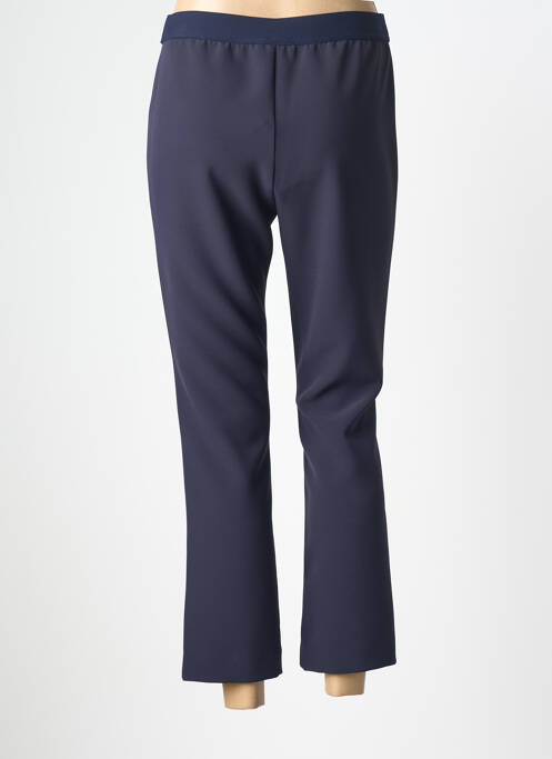 Pantalon 7/8 elasticitate mărime normală albastru DEVERNOIS femme