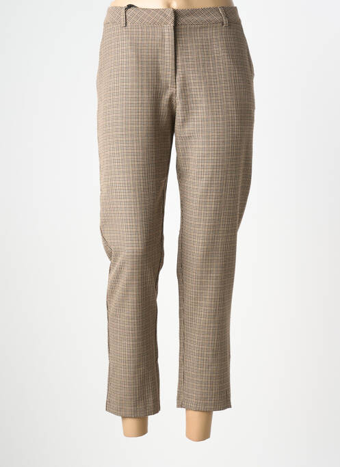Pantalon 7/8 elasticitate mărime normală bej JULIE GUERLANDE femme