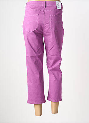 Pantalon trei sferturi țesătură poplin mărime normală violet JULIE GUERLANDE femeie