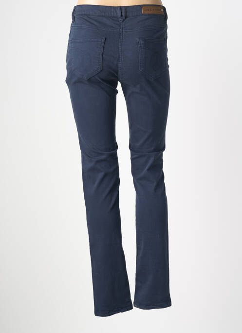 Pantalon slim țesătură poplin mărime normală albastru închis JULIE GUERLANDE femme