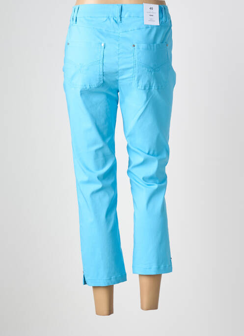 Pantalon trei sferturi elasticitate mărime normală albastru JULIE GUERLANDE femme
