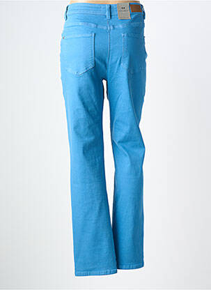 Pantalon slim țesătură poplin mărime normală albastru DIANE LAURY femeie