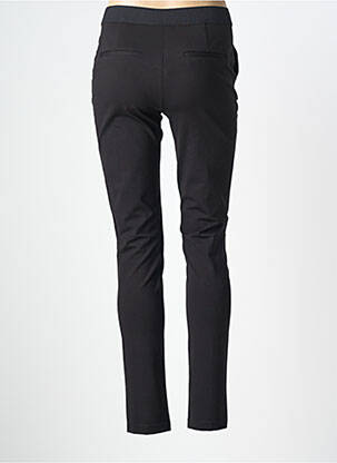 Pantalon slim talie elastică mărime normală negru DIANE LAURY femeie
