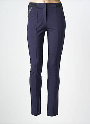 Pantalon slim talie elastică mărime normală albastru DIANE LAURY femeie