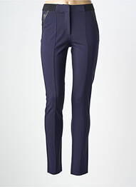 Pantalon slim talie elastică mărime normală albastru DIANE LAURY femme