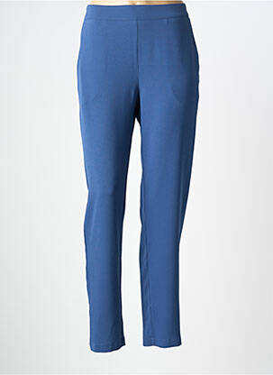 Pantalon slim talie elastică mărime normală albastru DEVERNOIS femeie