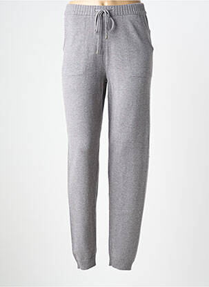 Pantalon slim talie elastică mărime normală gri C'EST BEAU LA VIE femeie