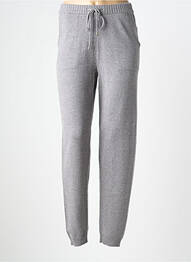 Pantalon slim talie elastică mărime normală gri C'EST BEAU LA VIE femme