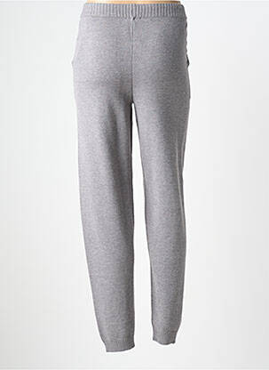 Pantalon slim talie elastică mărime normală gri C'EST BEAU LA VIE femeie
