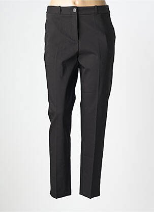 Pantalon slim țesătură poplin mărime normală negru JULIE GUERLANDE femeie